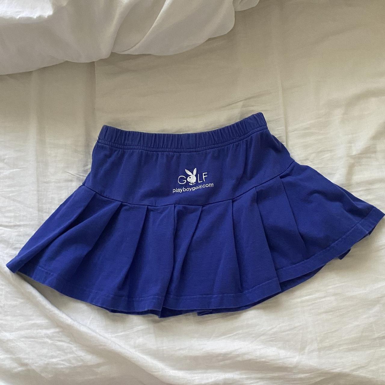 Playboy Women's Blue Skirt | Depop