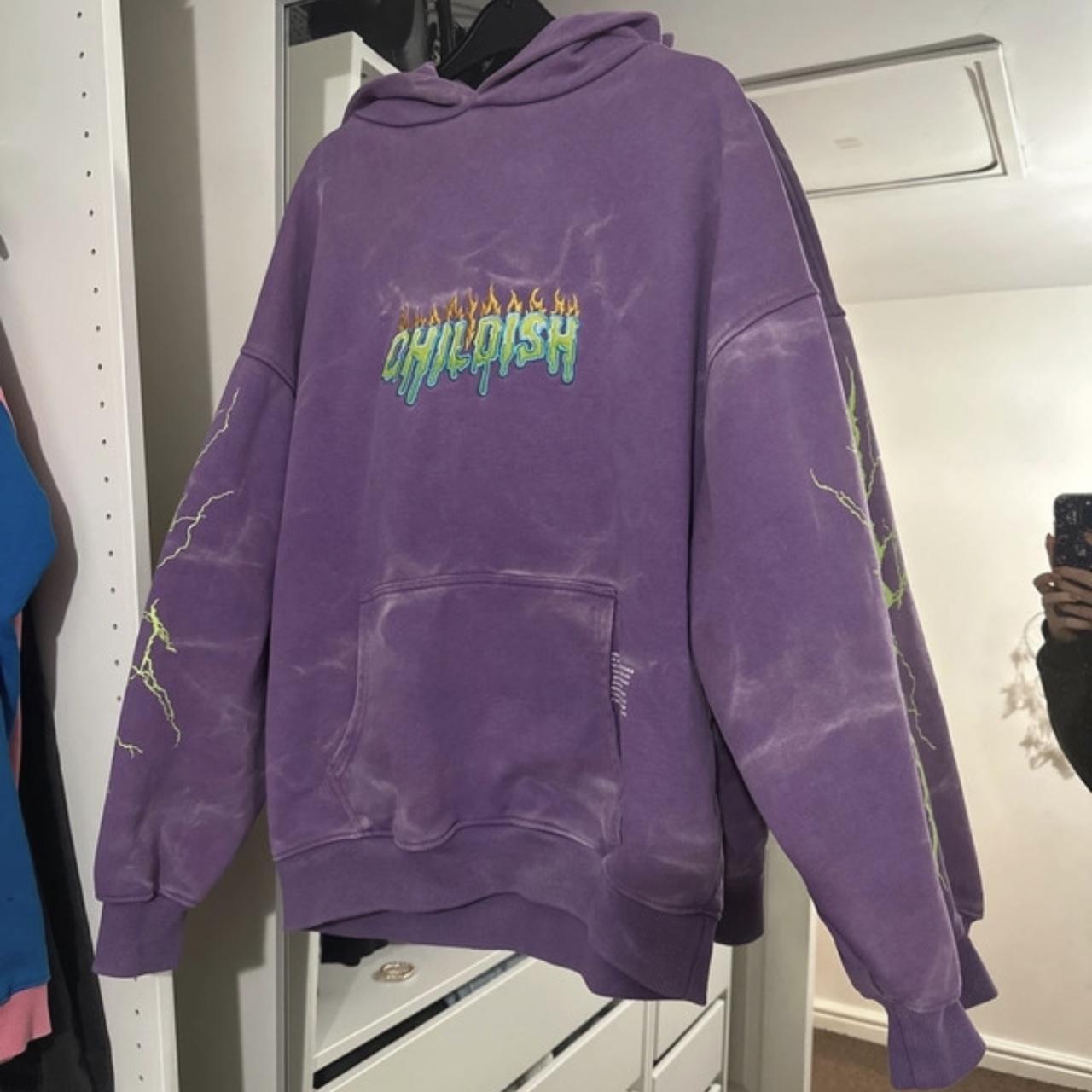 Purple childish online hoodie