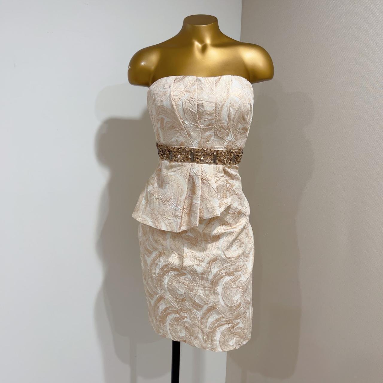 Aidan Mattox Gold Dress