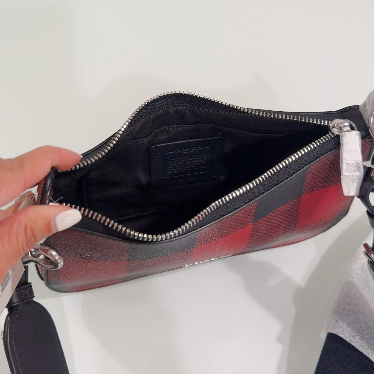 COACH Jes Baguette With Buffalo Plaid Purse | Depop