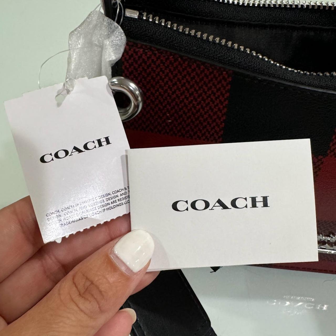 COACH Jes Baguette With Buffalo Plaid Purse | Depop
