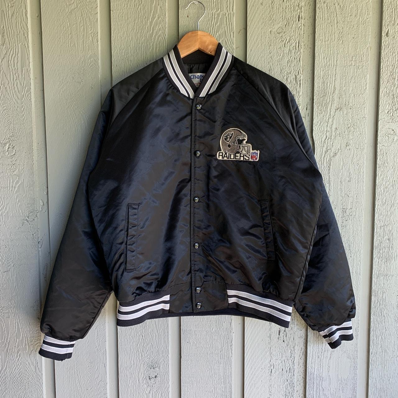 Chalk Line Men's Black and Silver Jacket | Depop