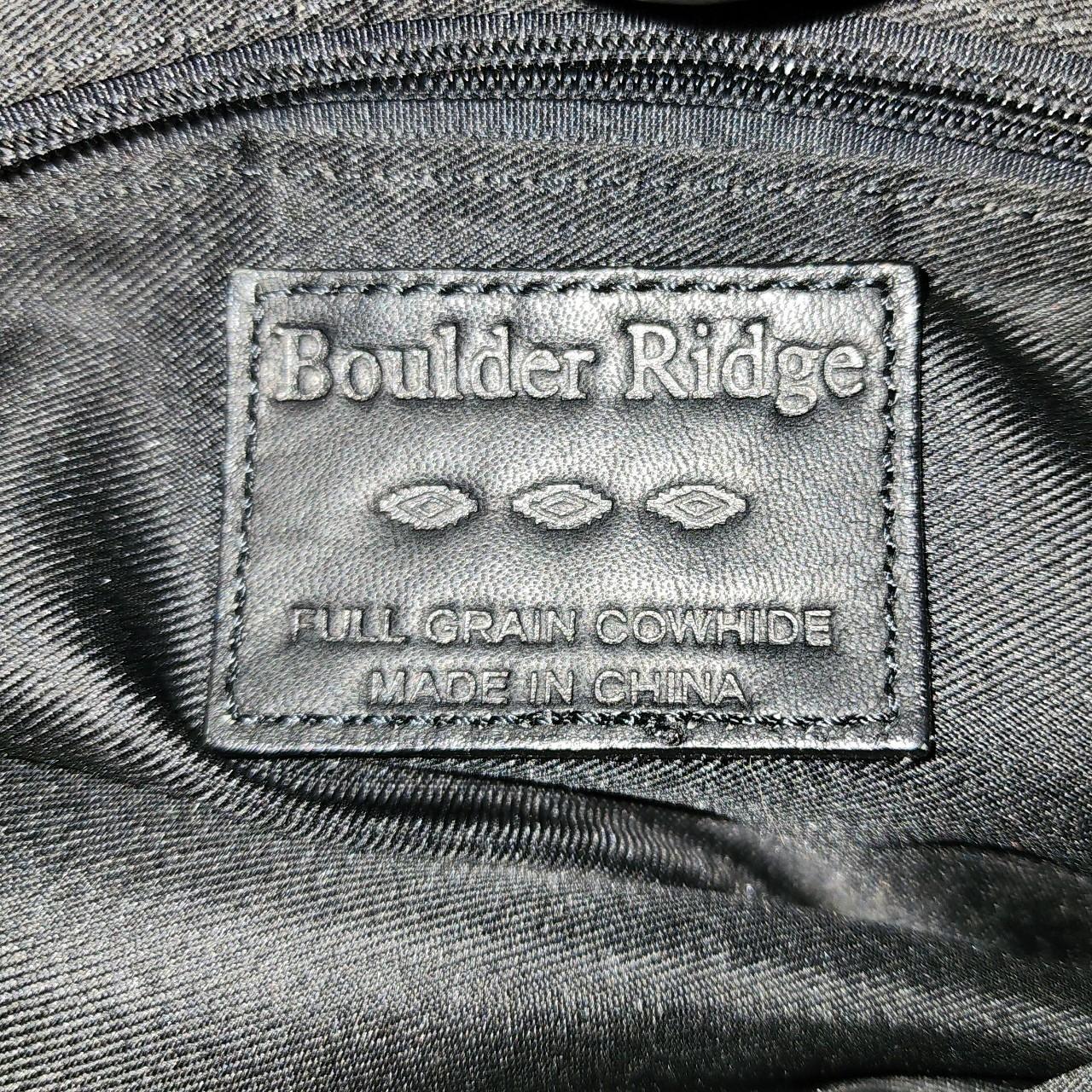 boulder ridge leather backpack