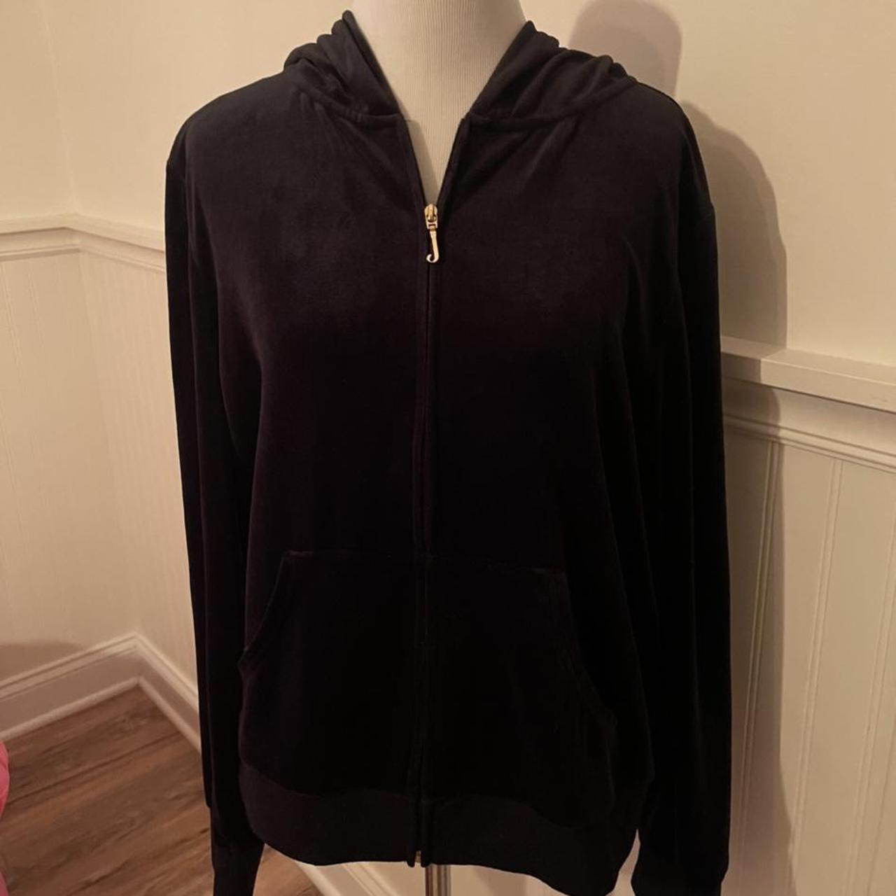 Velvet zip up online sweater