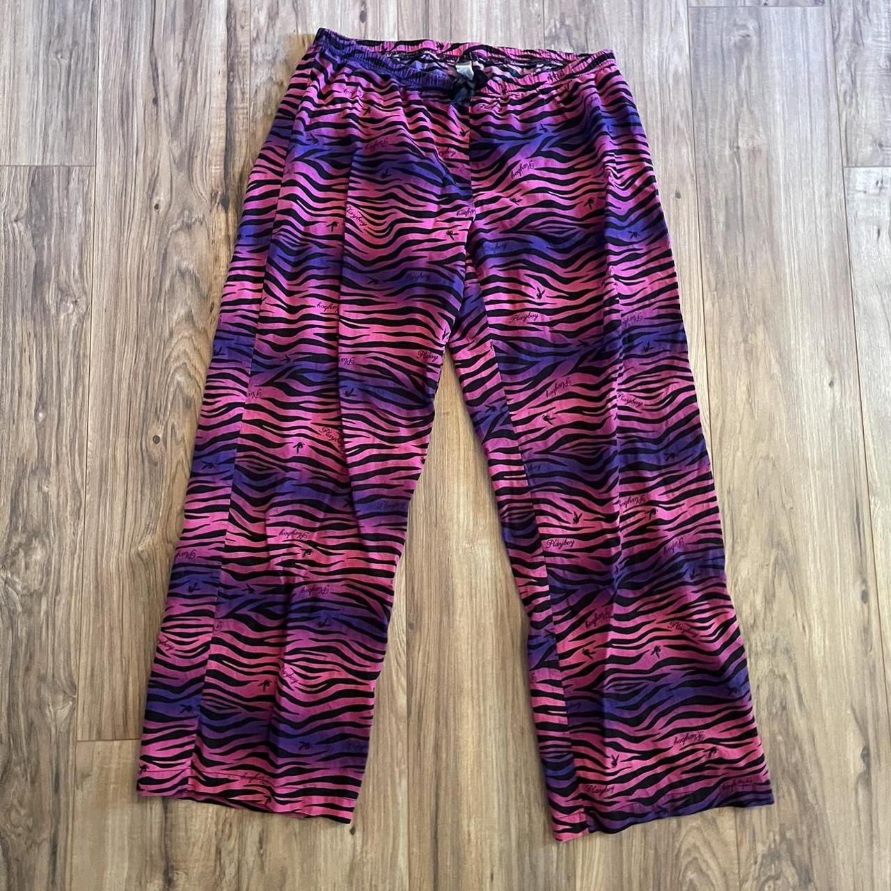 playboy intimates zebra playboy printed pants! so... - Depop