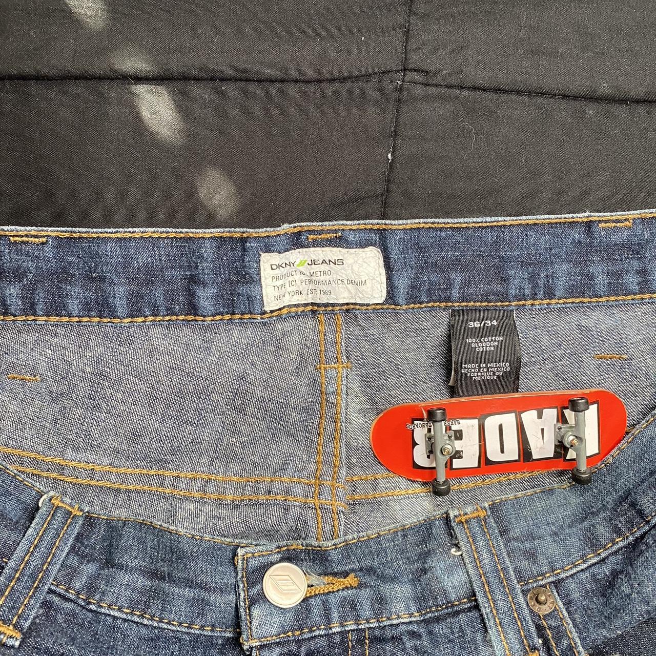 Cool vintage ultra baggy pair of y2k DKNY jeans, | Depop