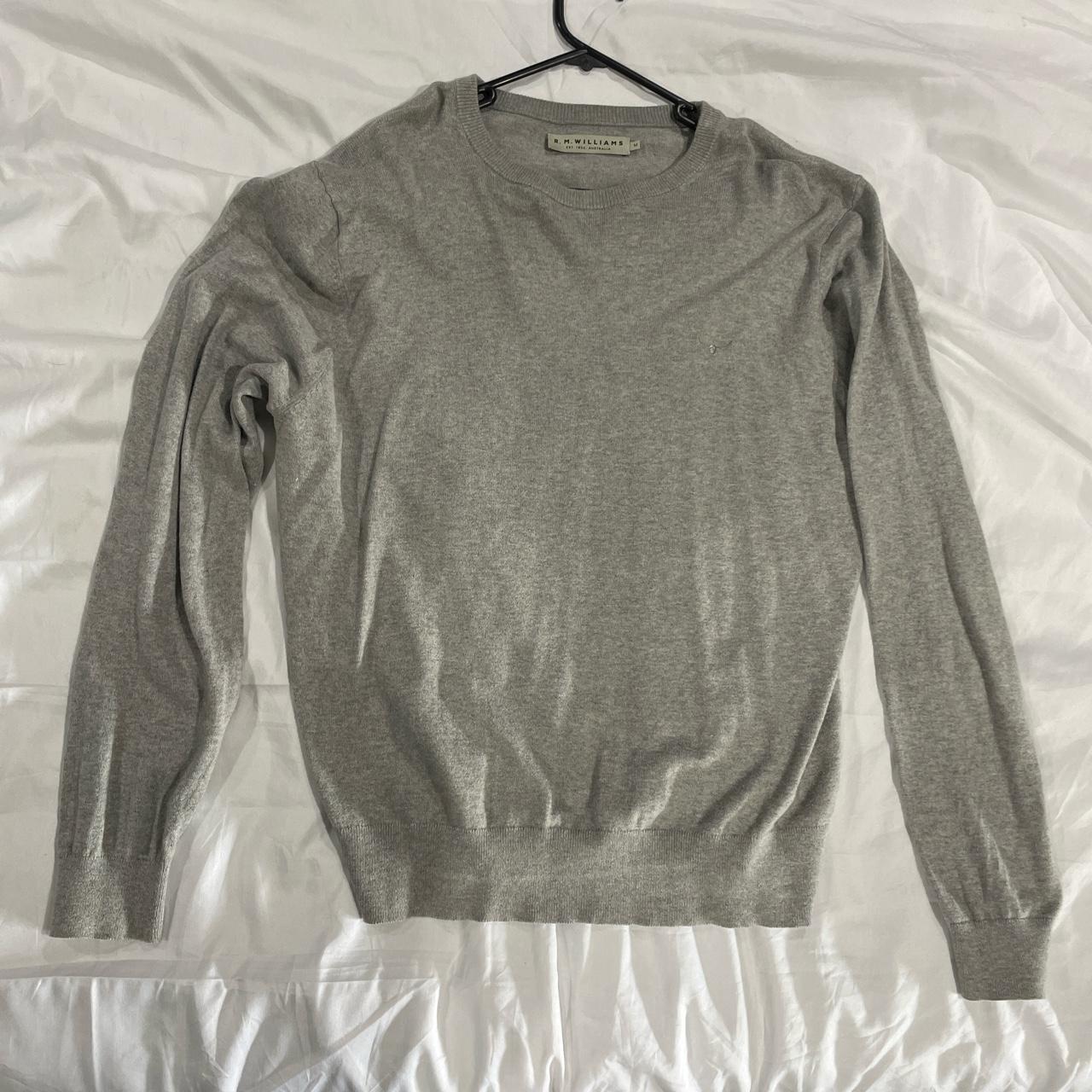 R.M. Williams Howe Sweater Colour: Grey Size:... - Depop