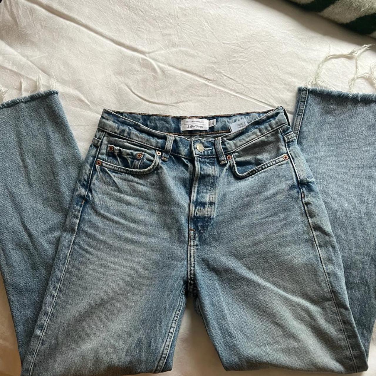 & Other Stories Jeans with frayed hems Size 26W /... - Depop