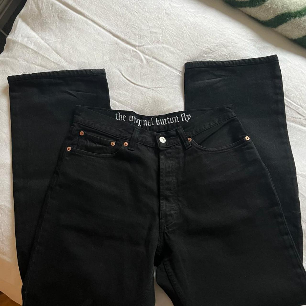 Vintage Levi's black 501 jeans Size 32w 34l - would... - Depop