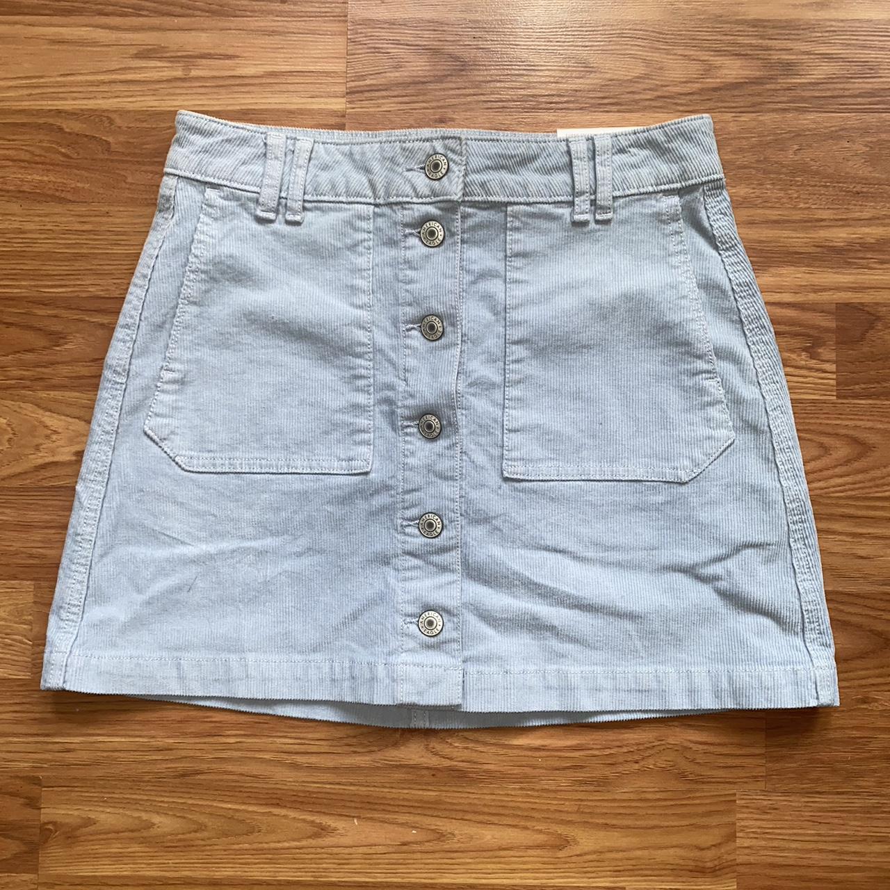 Blue corduroy clearance skirt american eagle