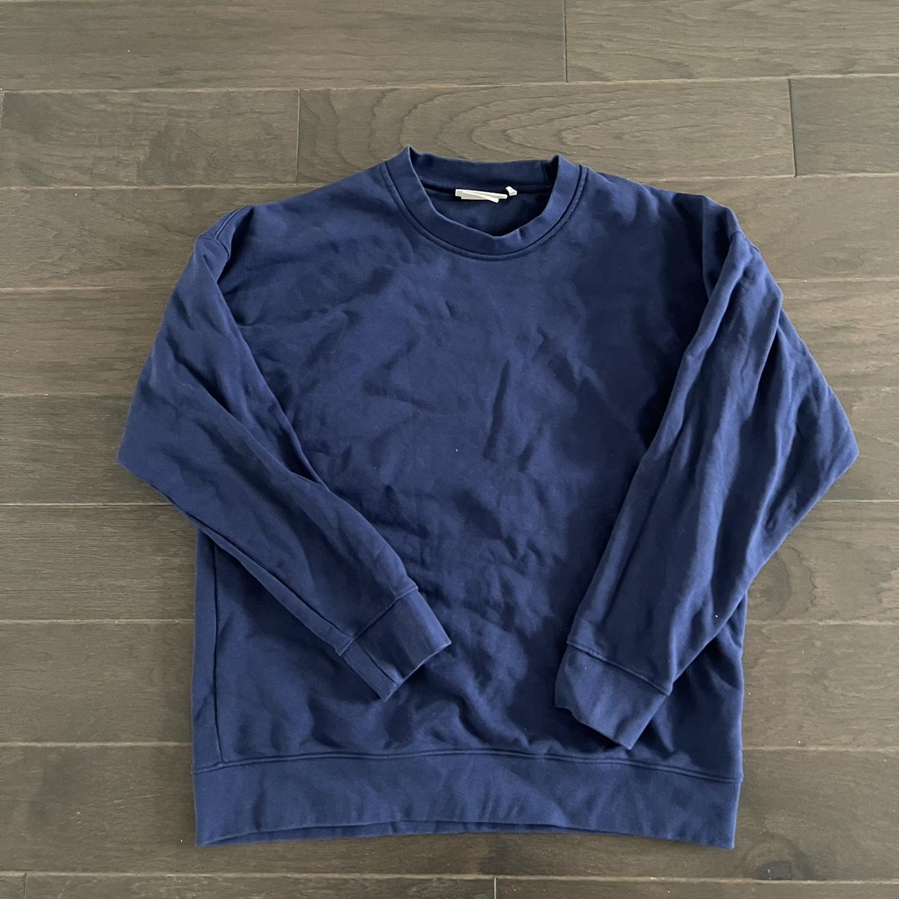 H&M Men's Navy Sweatshirt | Depop