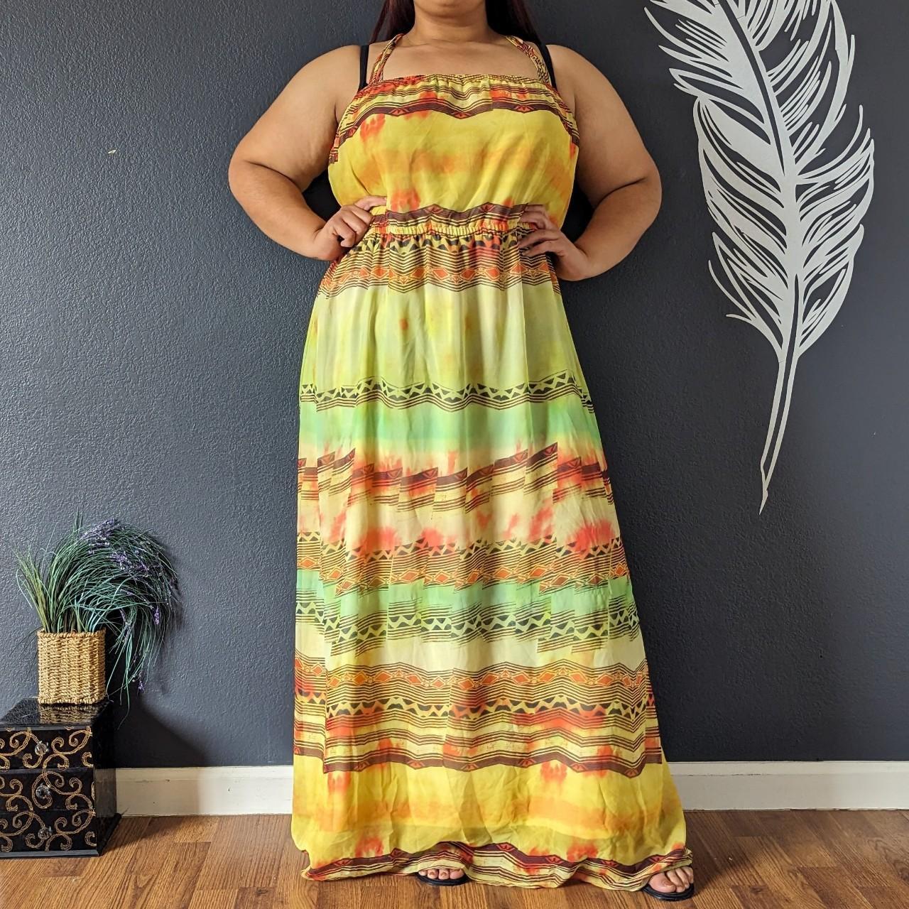 Lane bryant yellow clearance dress