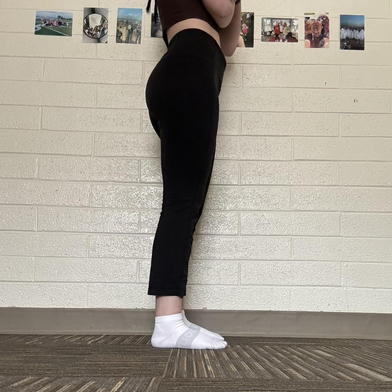 Low Rise Wide Leg Yoga Pants Gray Athleta - Depop