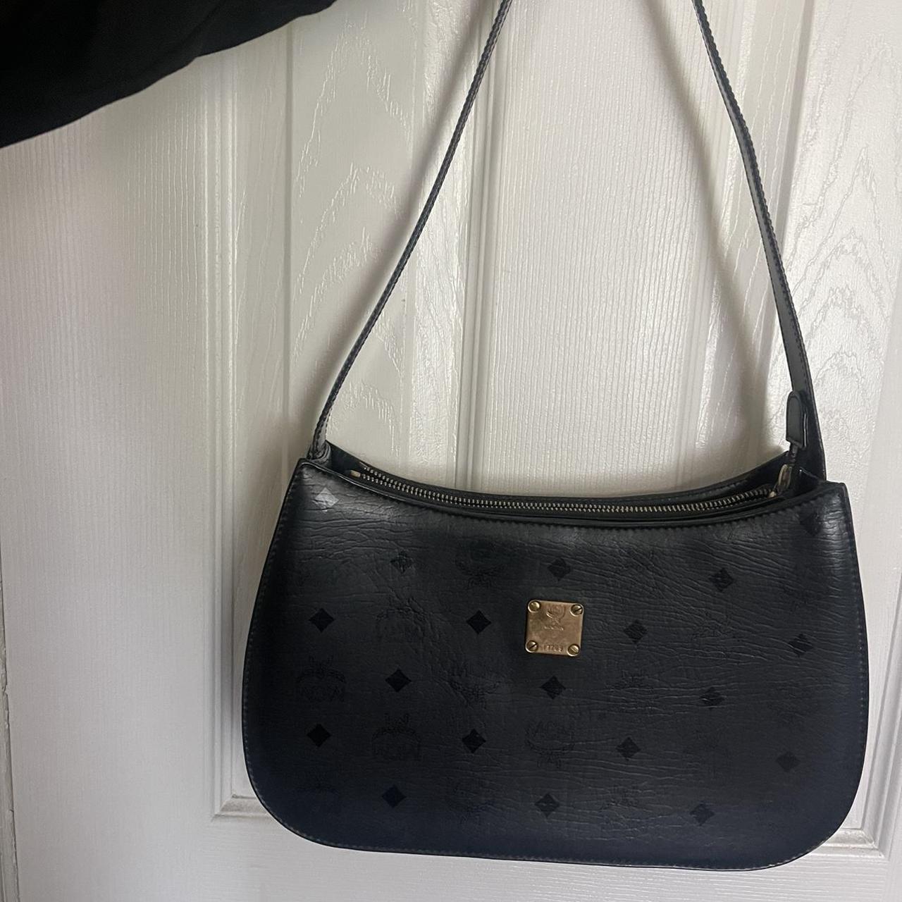 mcm bag barely used, perfect condition comes with - Depop