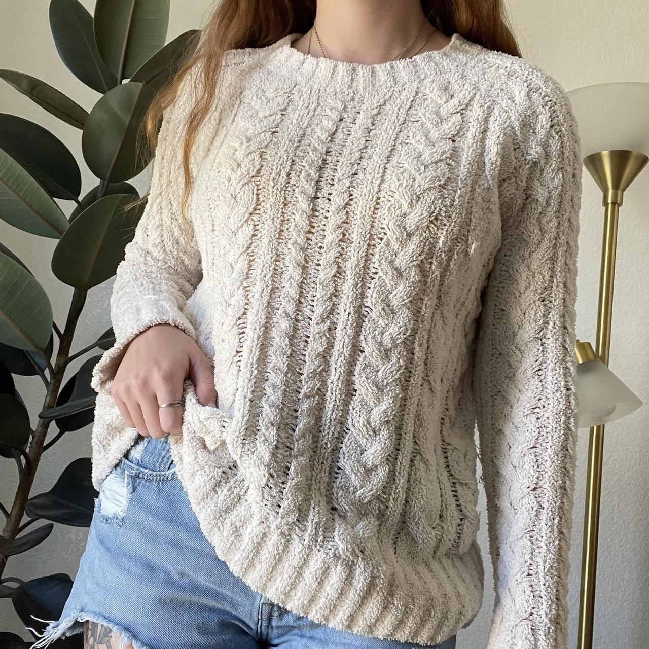 Knit Sweater Pacsun White Sweater La Hearts Sweaters Pacsun Knit