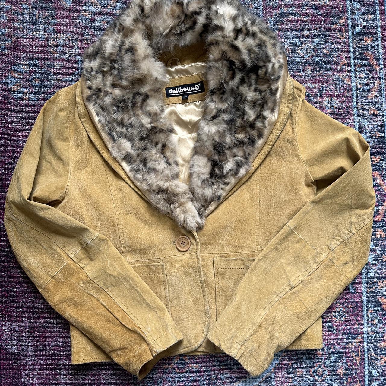 Sooooooo cute DOLLHOUSE suede jacket with detachable... Depop