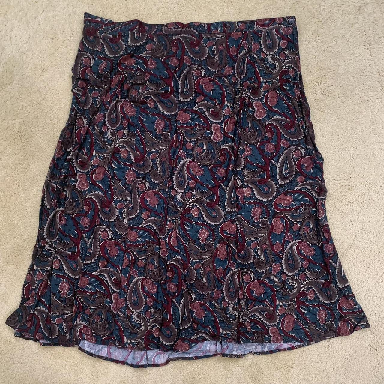 Paisley whimsigoth maxi skirt. Size 22/24... - Depop