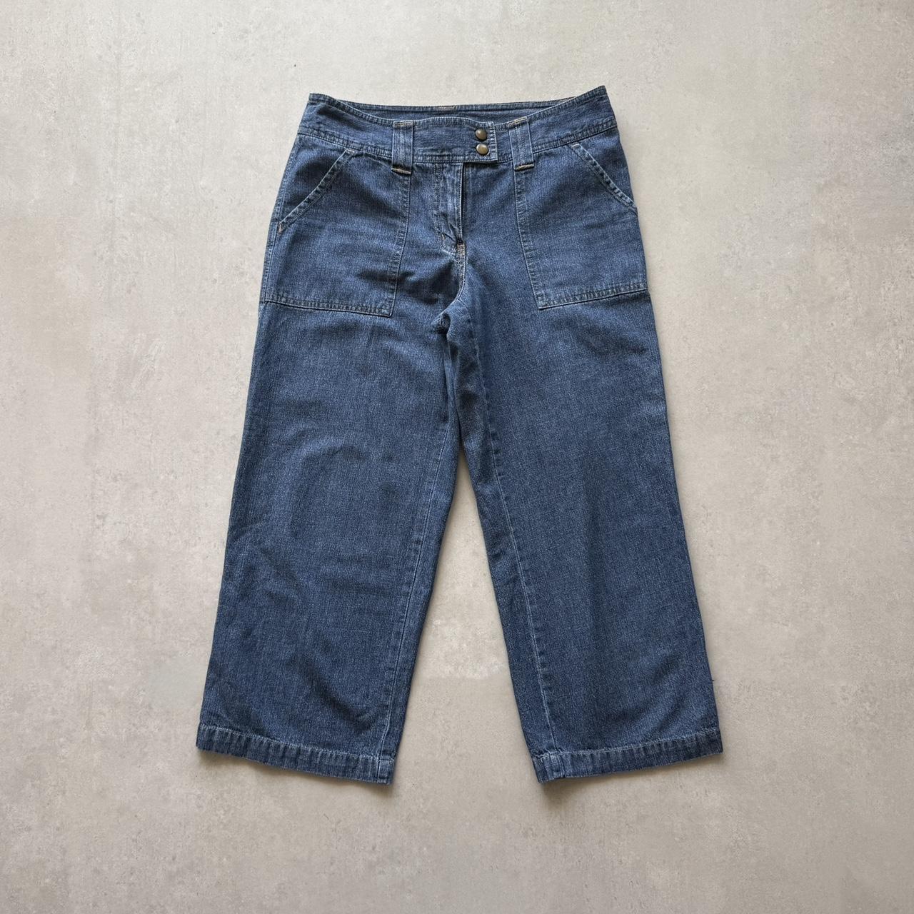 New York & Company Women's Straight leg Jeans - Blue/Navy - 4 – Vintage NY Jeans cropped carpenter denim Y2K-era …