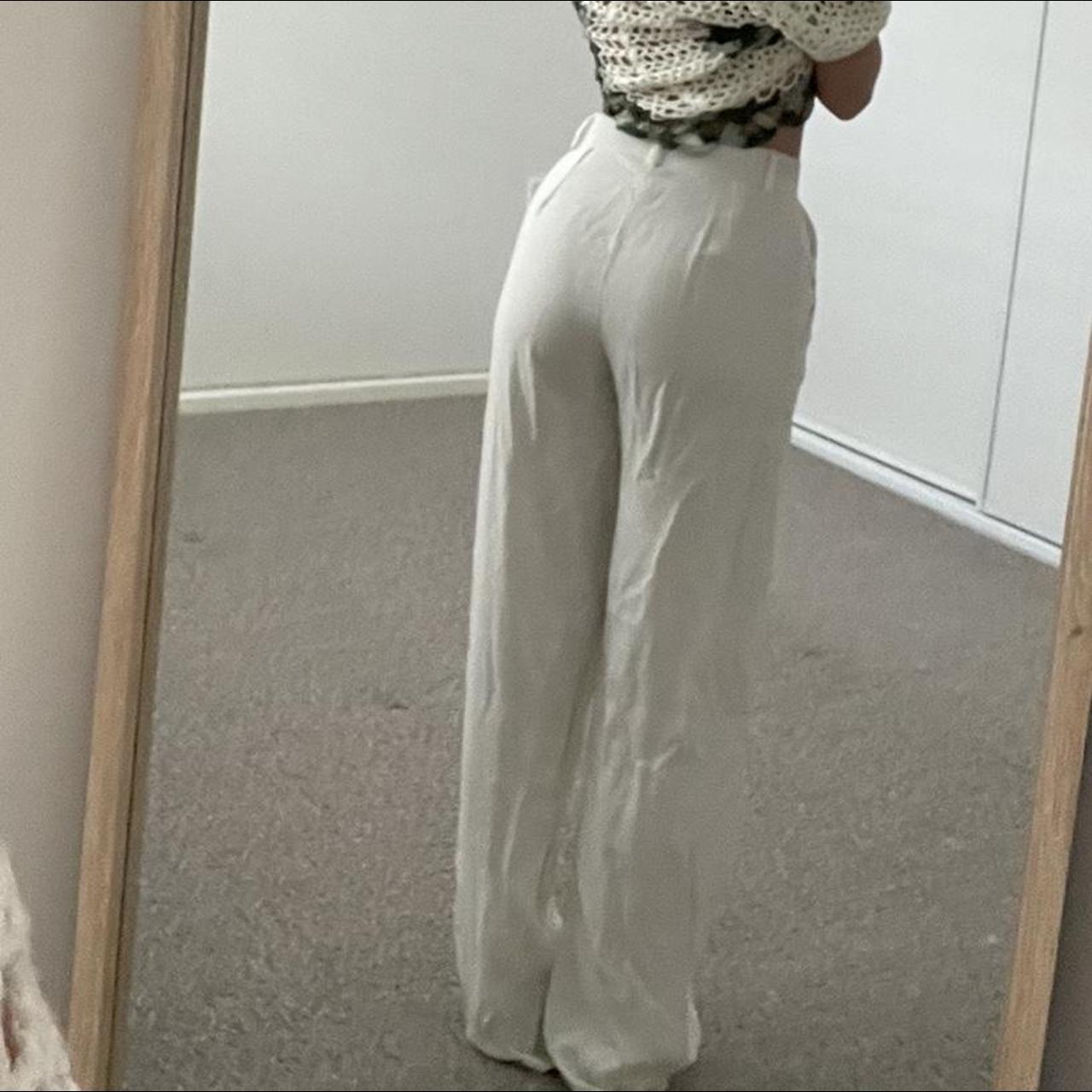off white cotton on pants the most comfortable pants... - Depop