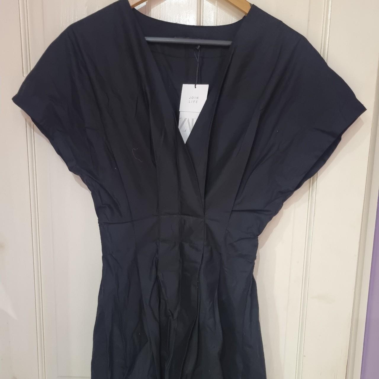 Brand new black pleated mini dress from Zara in