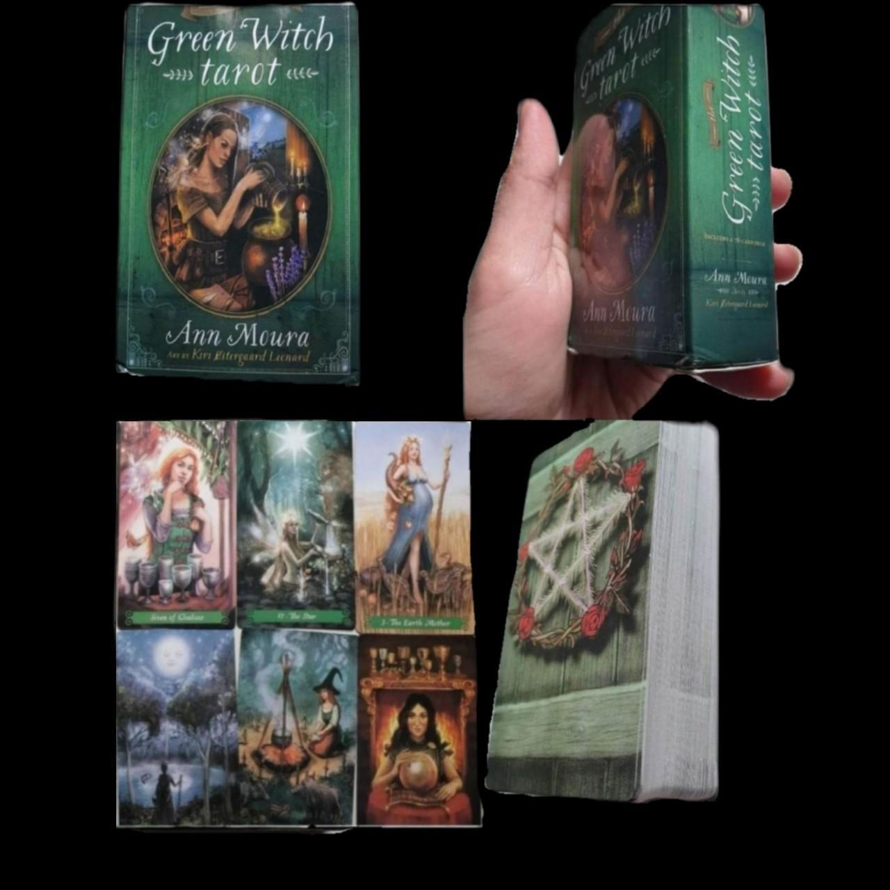 Green Witch Tarot by Ann Moura mini deck. The guide... - Depop