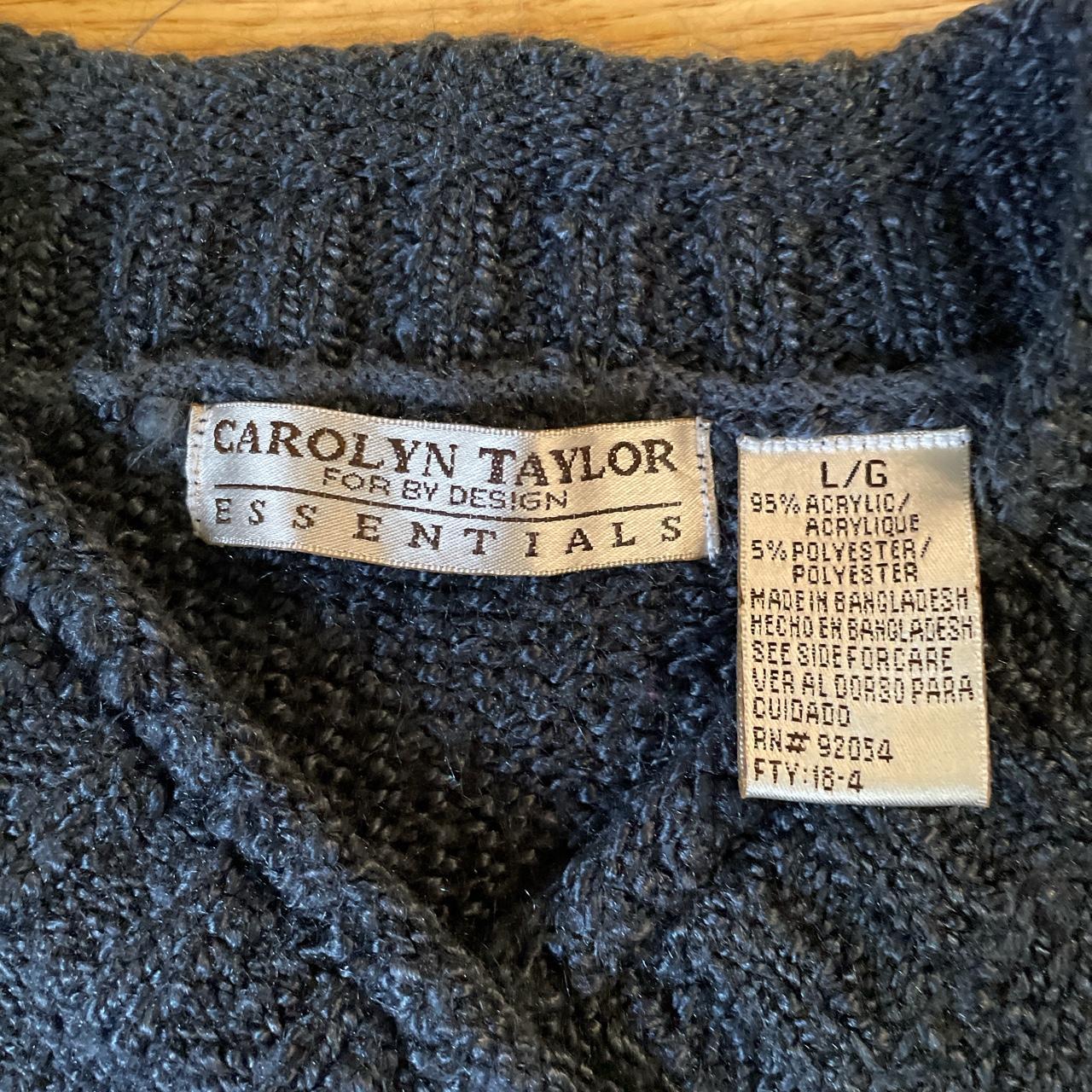 Vintage Carolyn Taylor V- Neck Sweater Comfy... - Depop