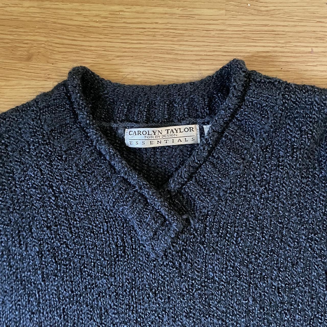 Vintage Carolyn Taylor V- Neck Sweater Comfy... - Depop