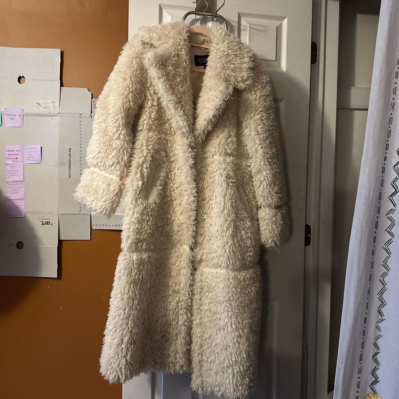 Badgley Mischka Fur Coat Super Comfortable And Warm Depop