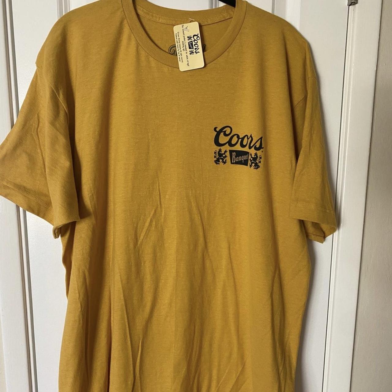 Yellow best sale coors shirt