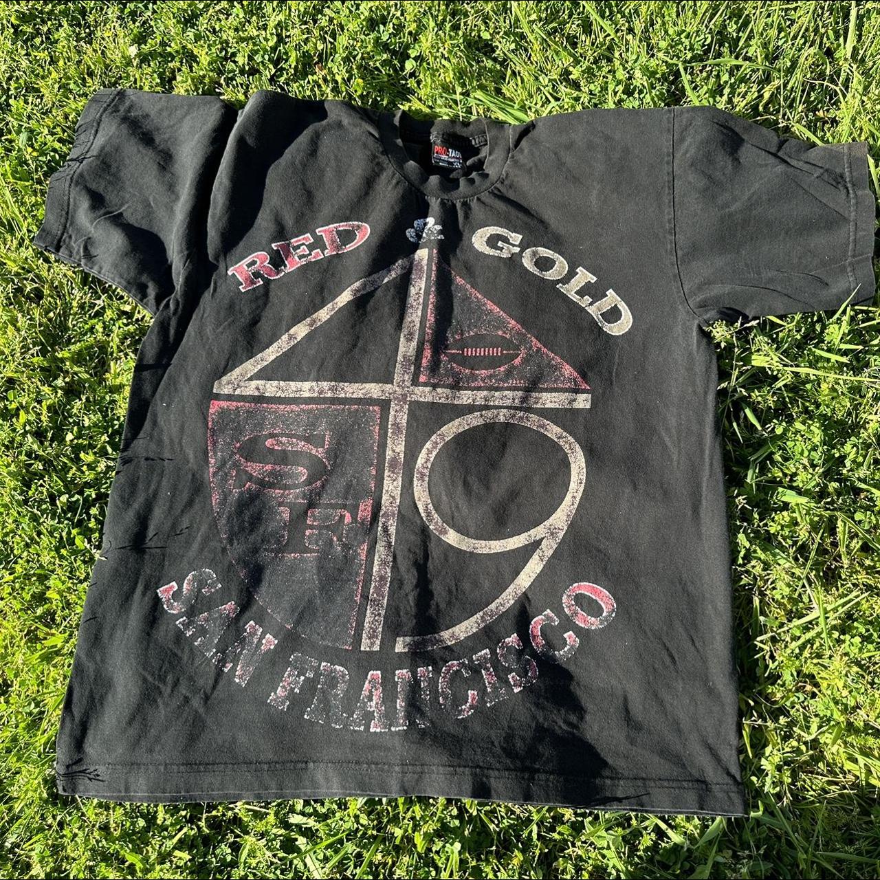 San Francisco 49ers Distressed Vintage logo shirt