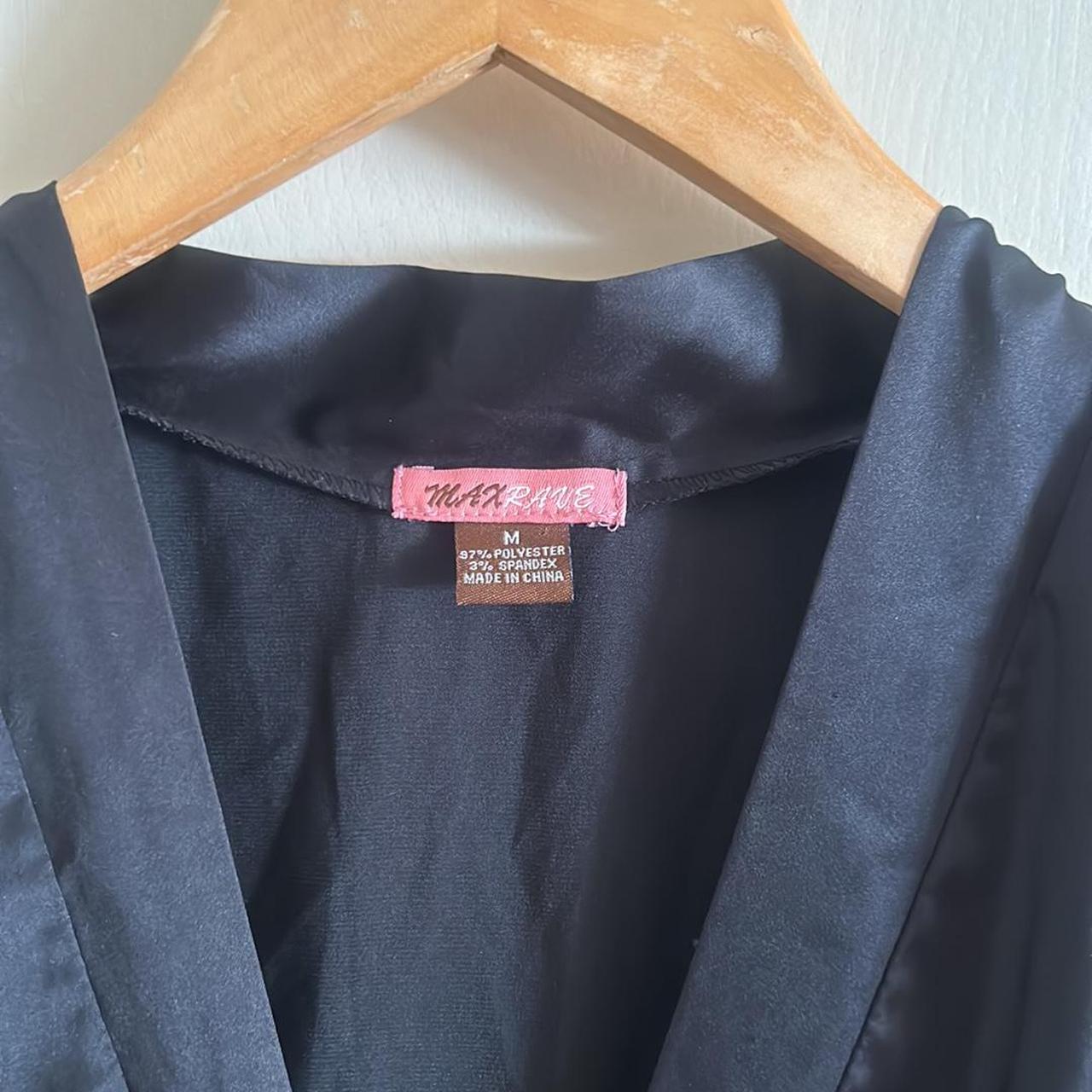 Y2k Max Rave Satin Like Button up Short Sleeve... | Depop