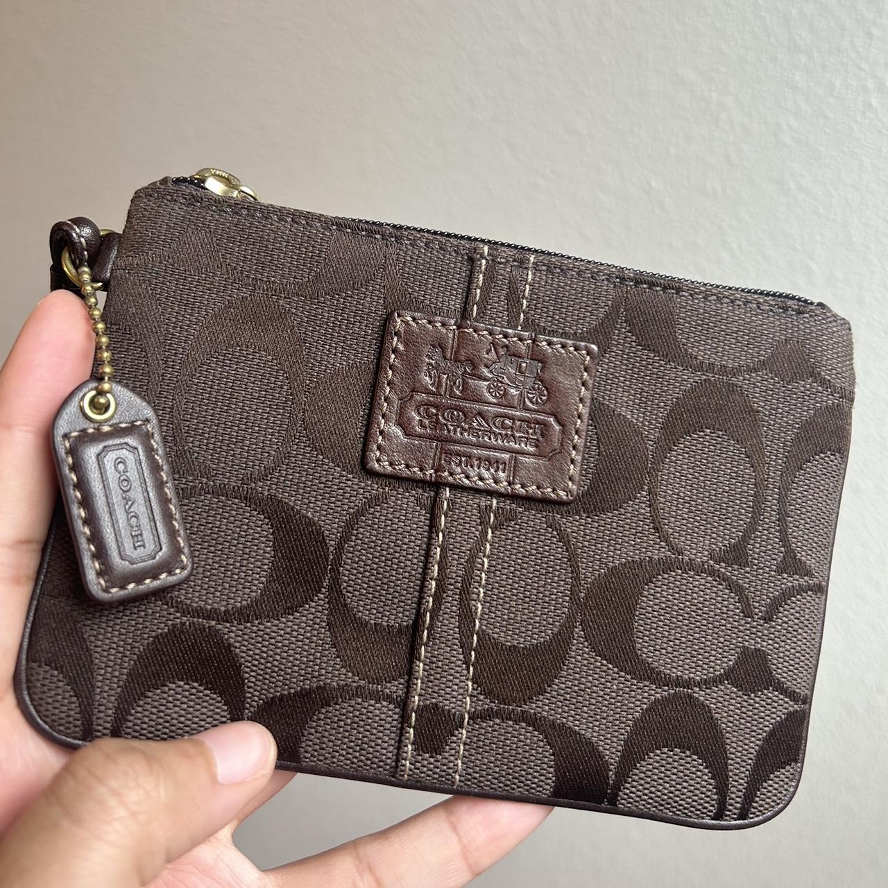 💅🏽 Brown Coach Wristlet 🌟 In great condition with... - Depop