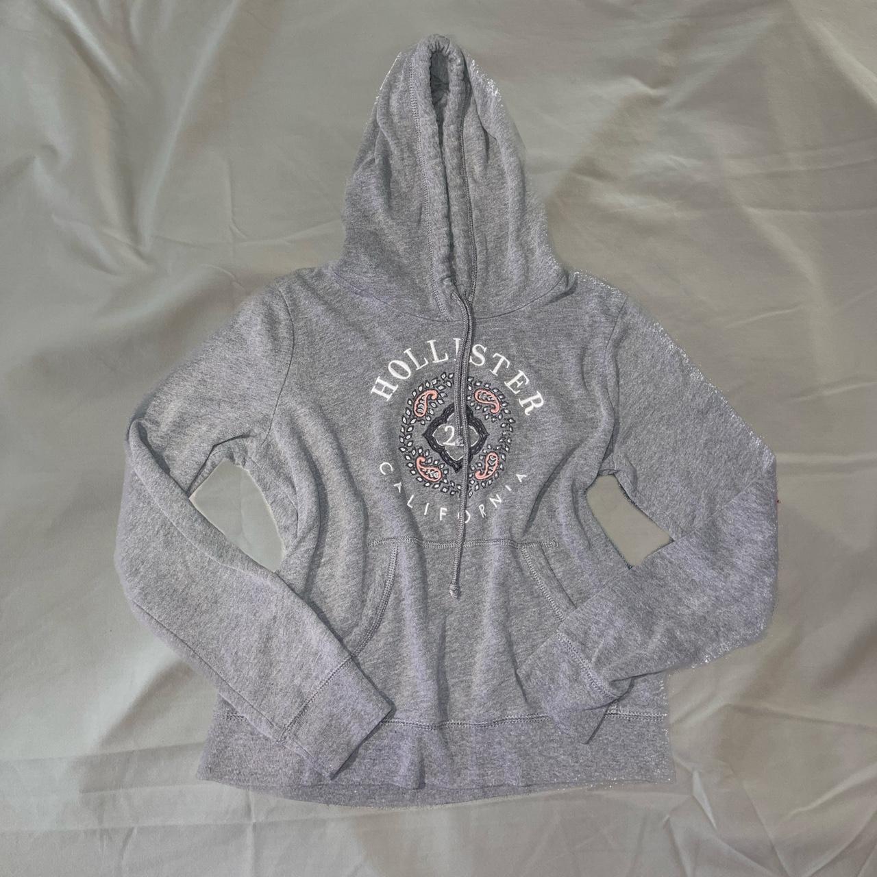 Hollister grey cheap hoodie womens