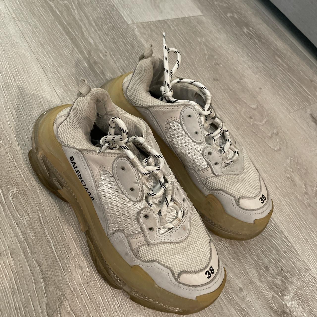 Balenciaga Triple S Cream On-Foot