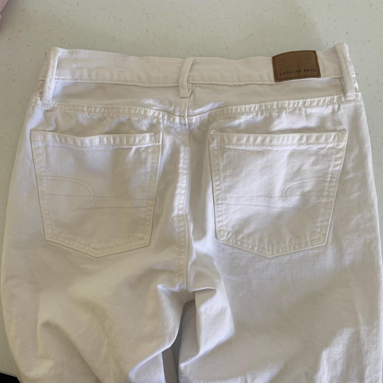 American Eagle Women's White Jeans | Depop