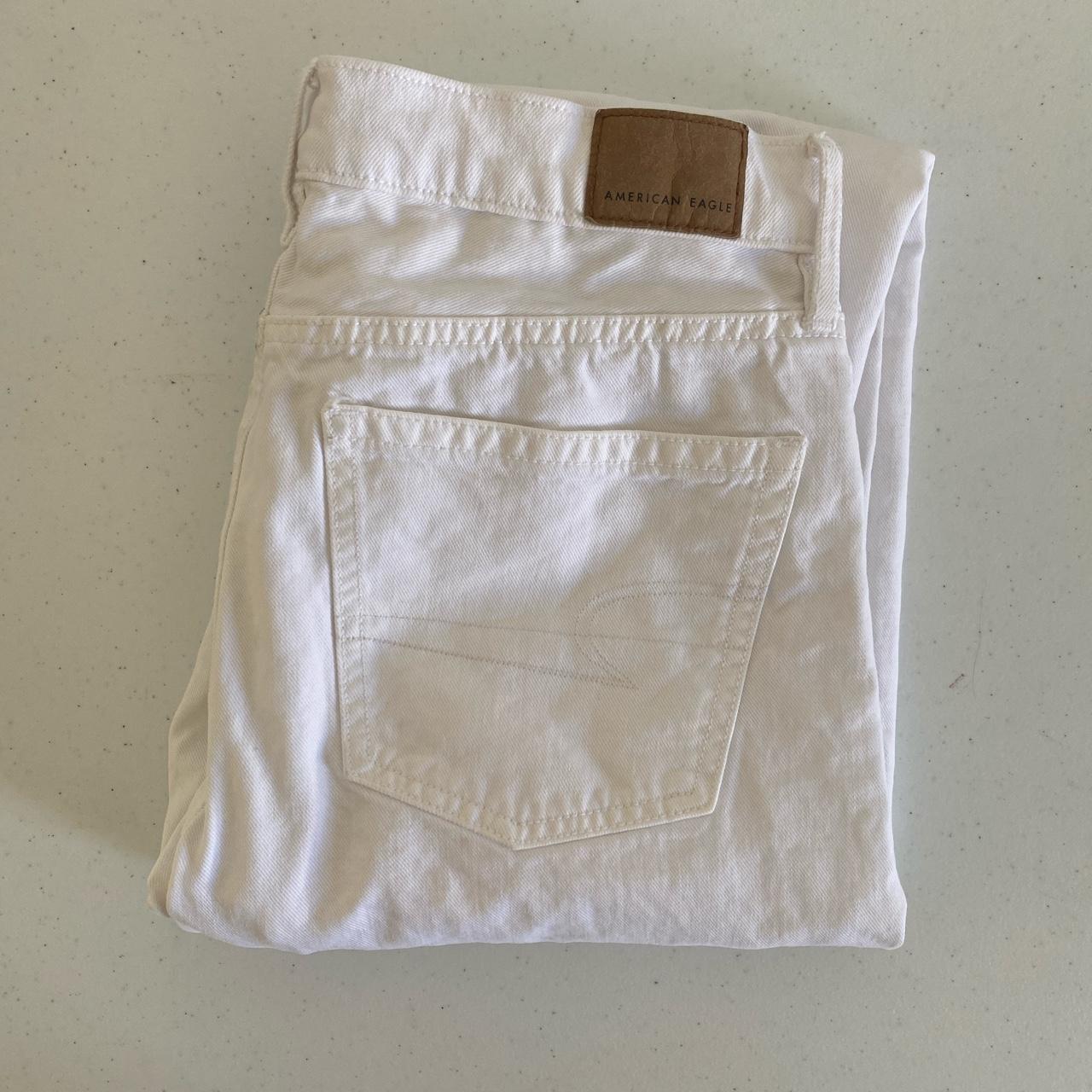 American Eagle Women's White Jeans | Depop