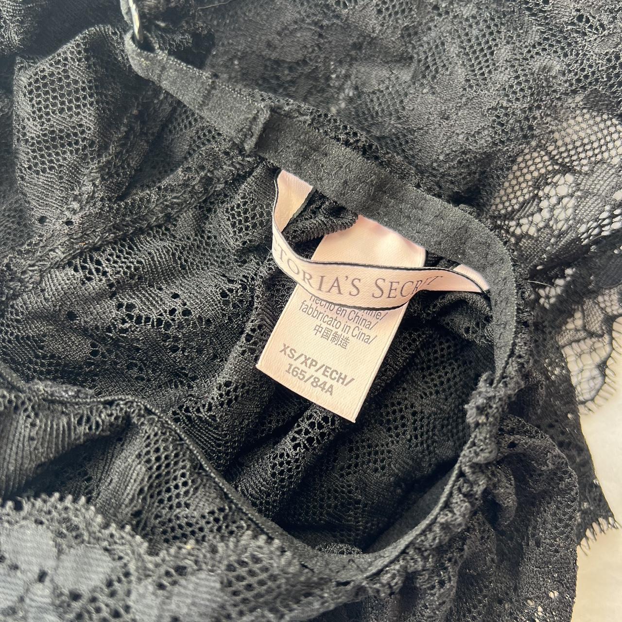 Victoria’s secret black sheer lace halter top #y2k... - Depop