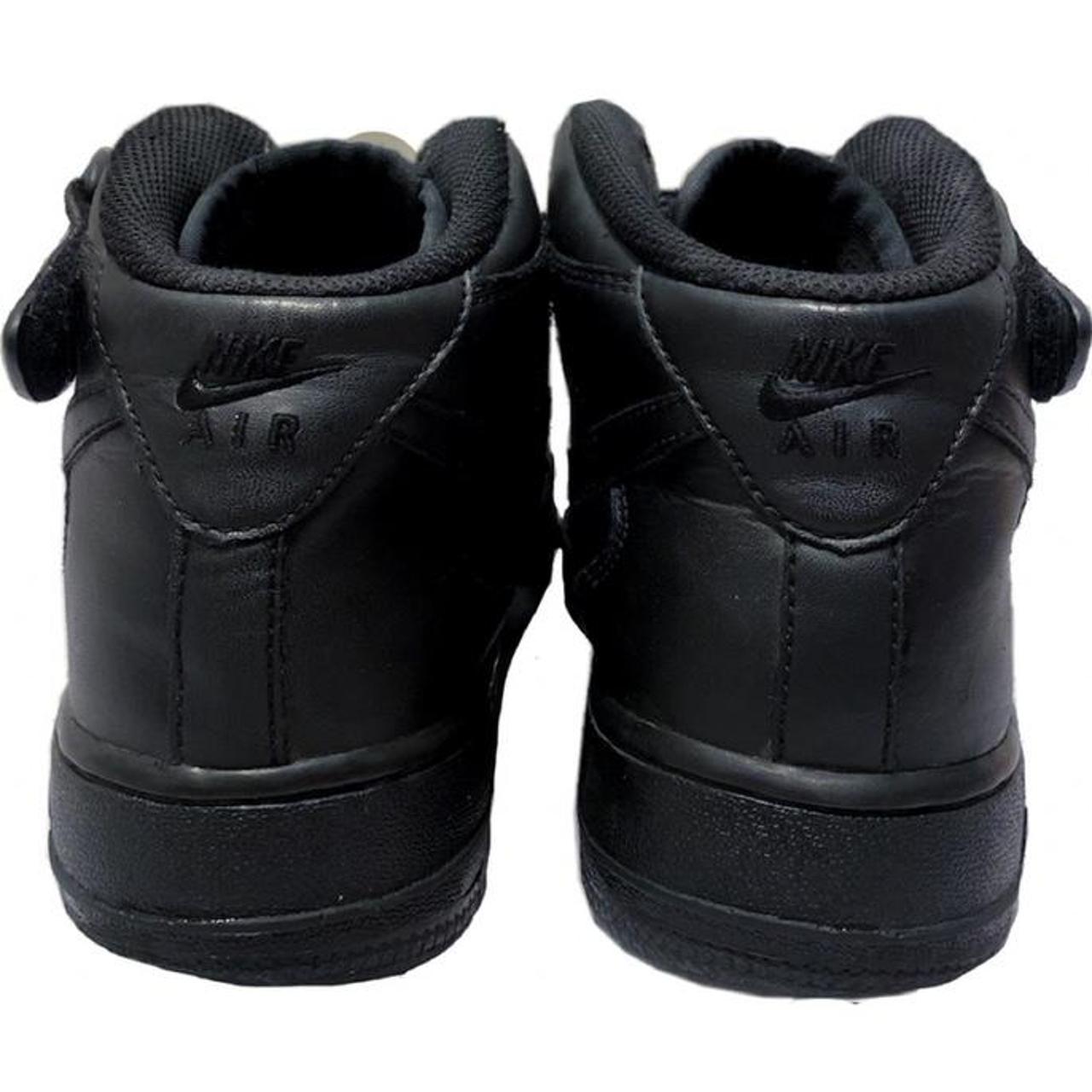 Nike Air Force 1 Mid 07 Triple Black Uk 5.5 FREE... - Depop