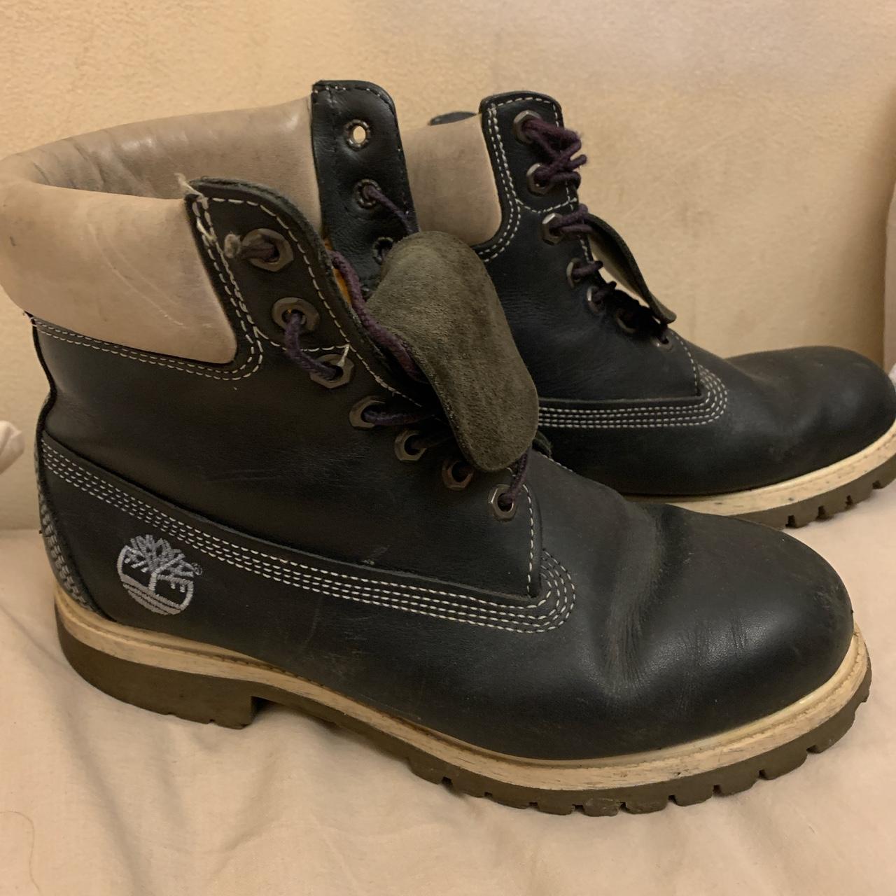 Original 90s vintage leather timberland boots size 8 | Depop