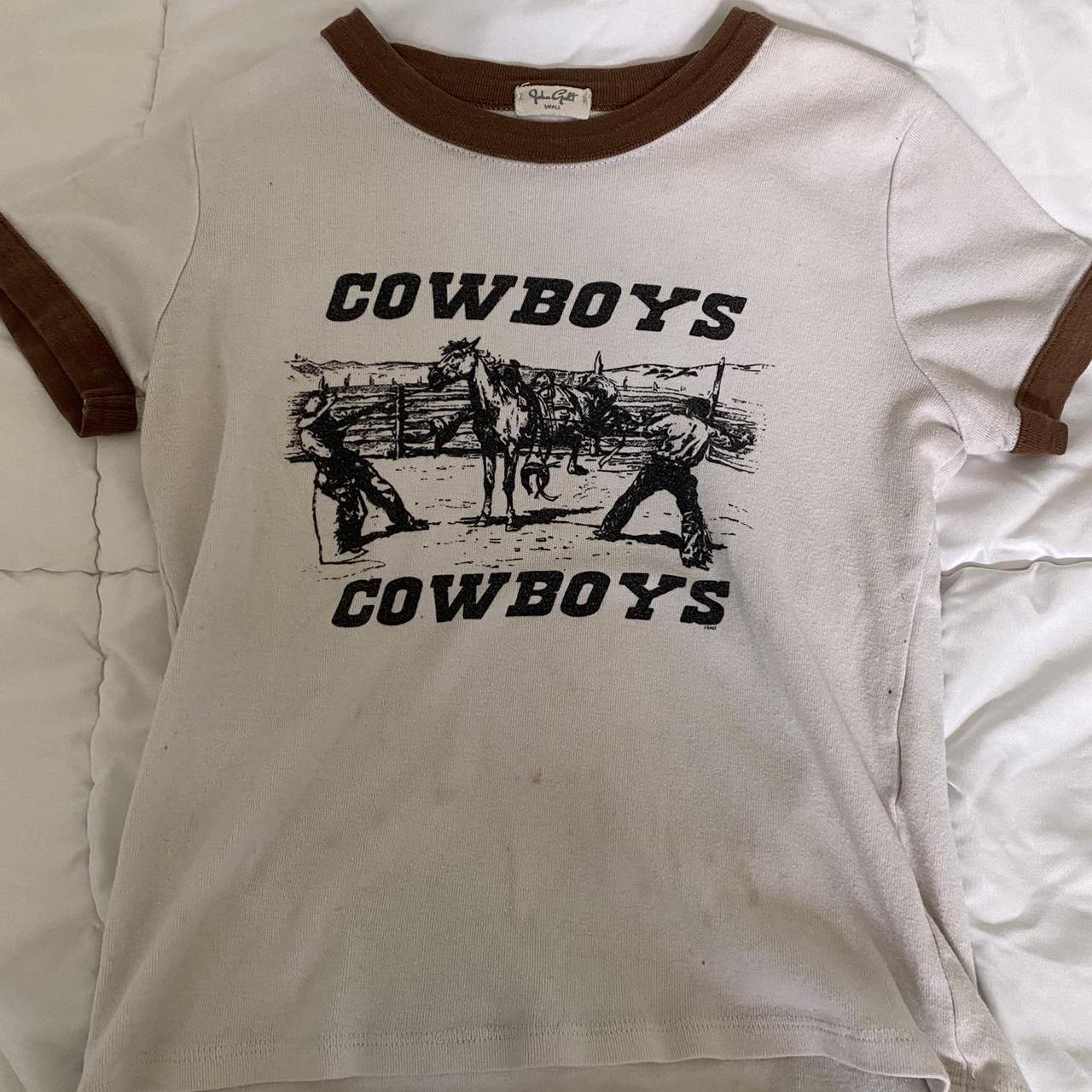 REPOP brandy melville cowboys shirt has some stains... Depop