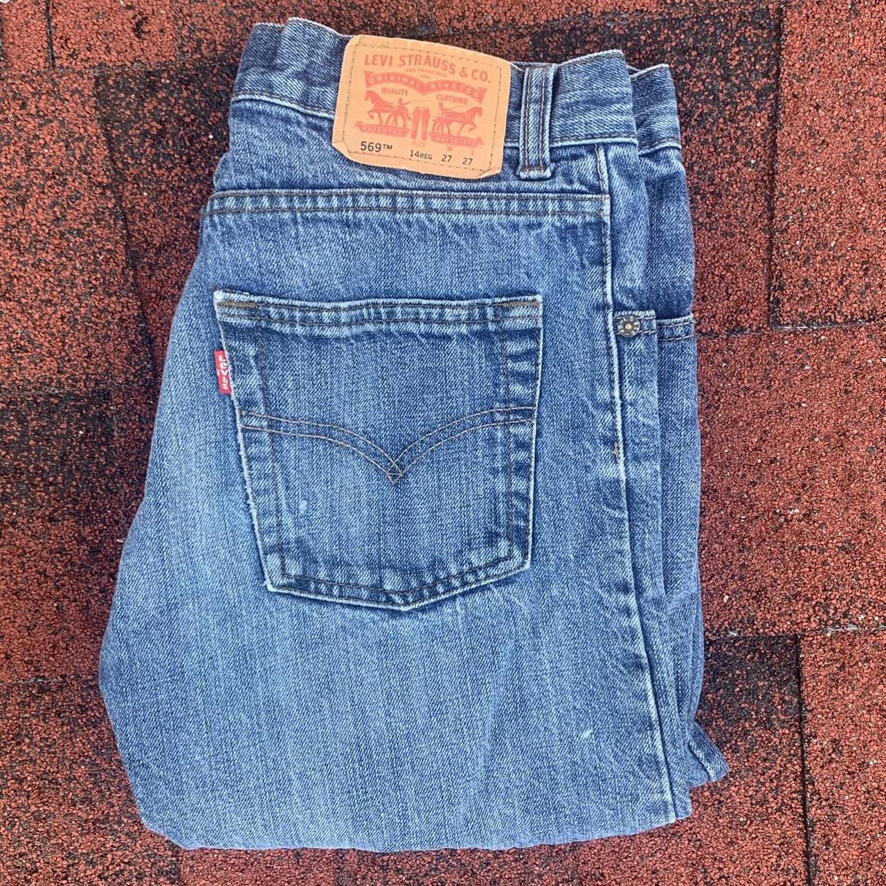 Vintage Levi’s 569 Straight Leg Jeans, Mid-Rise,... - Depop