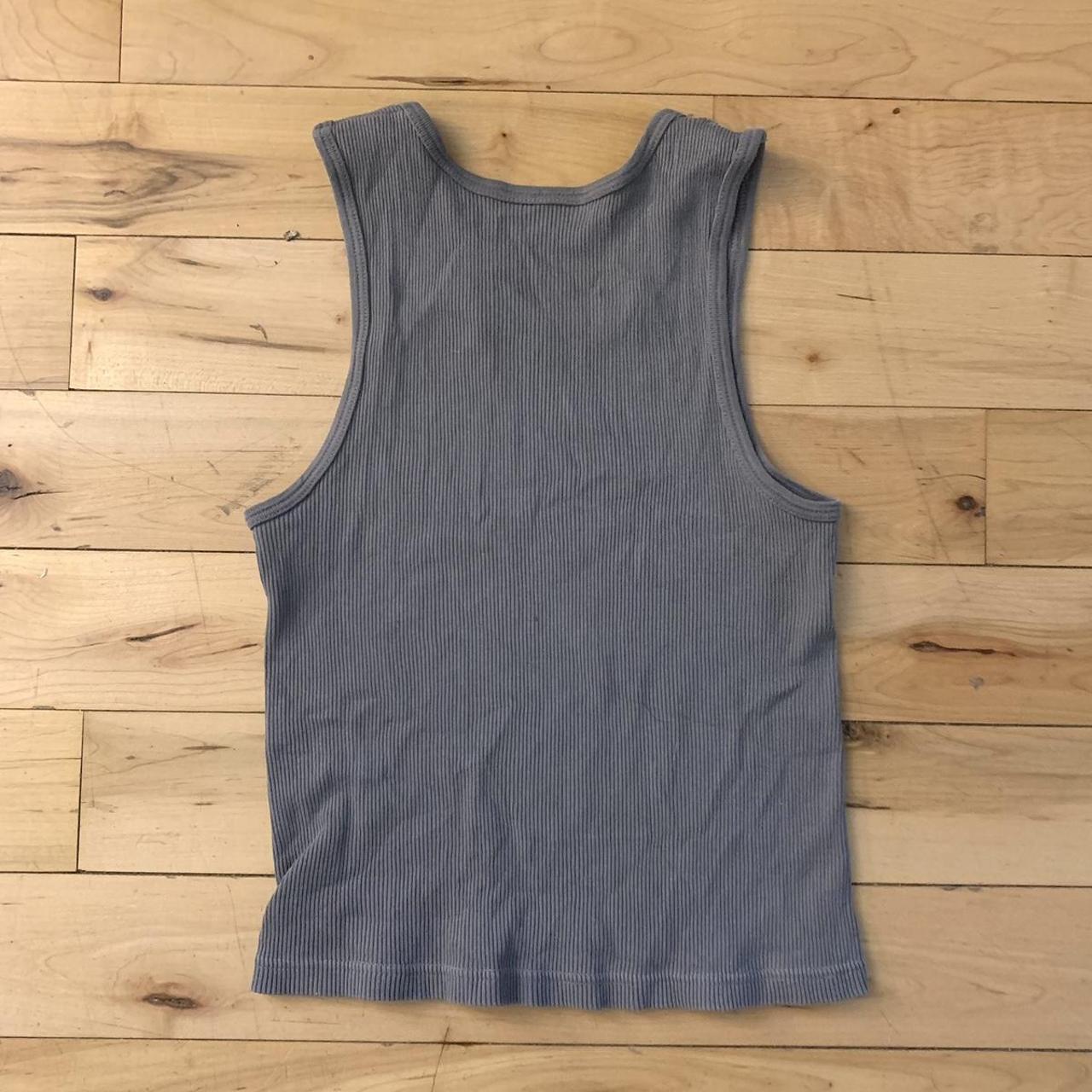 super cute gray tank from brandy melville ! this... - Depop