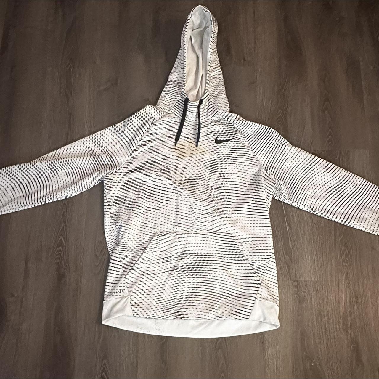 NIKE HOODIE RUNNING Slight stains on front and back... - Depop