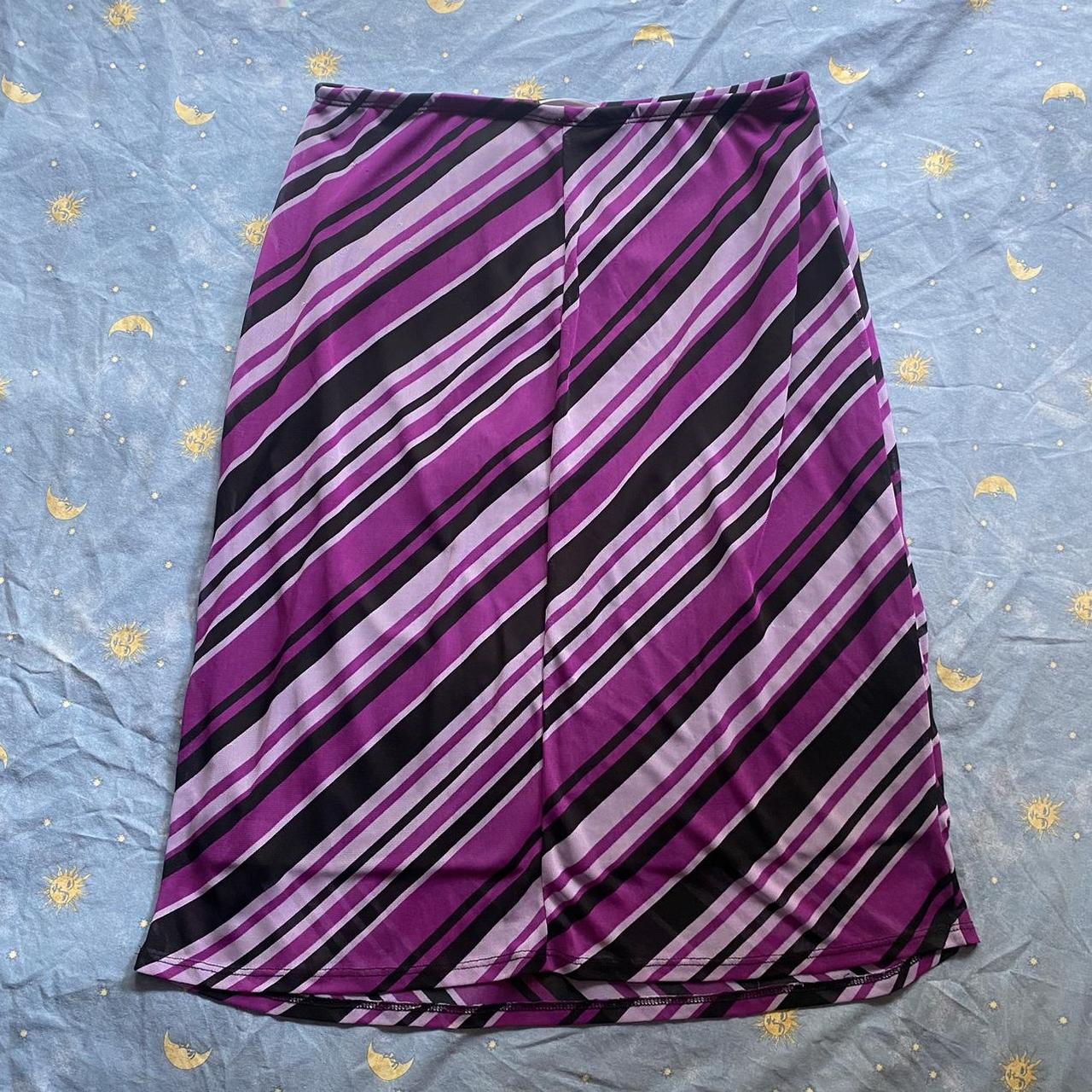 Fashion Baby Women's Purple and Black Skirt (2)