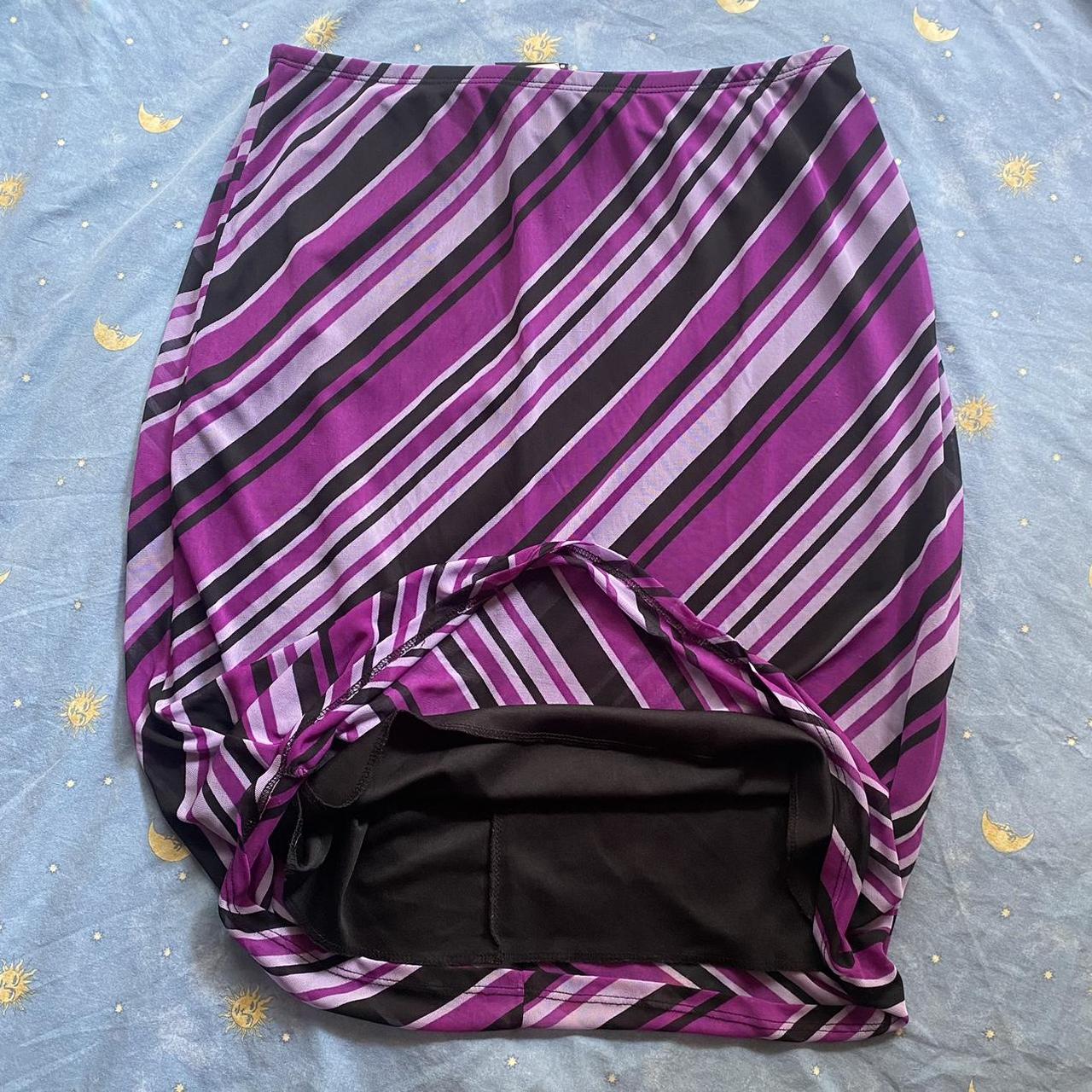 Fashion Baby Women's Purple and Black Skirt (3)