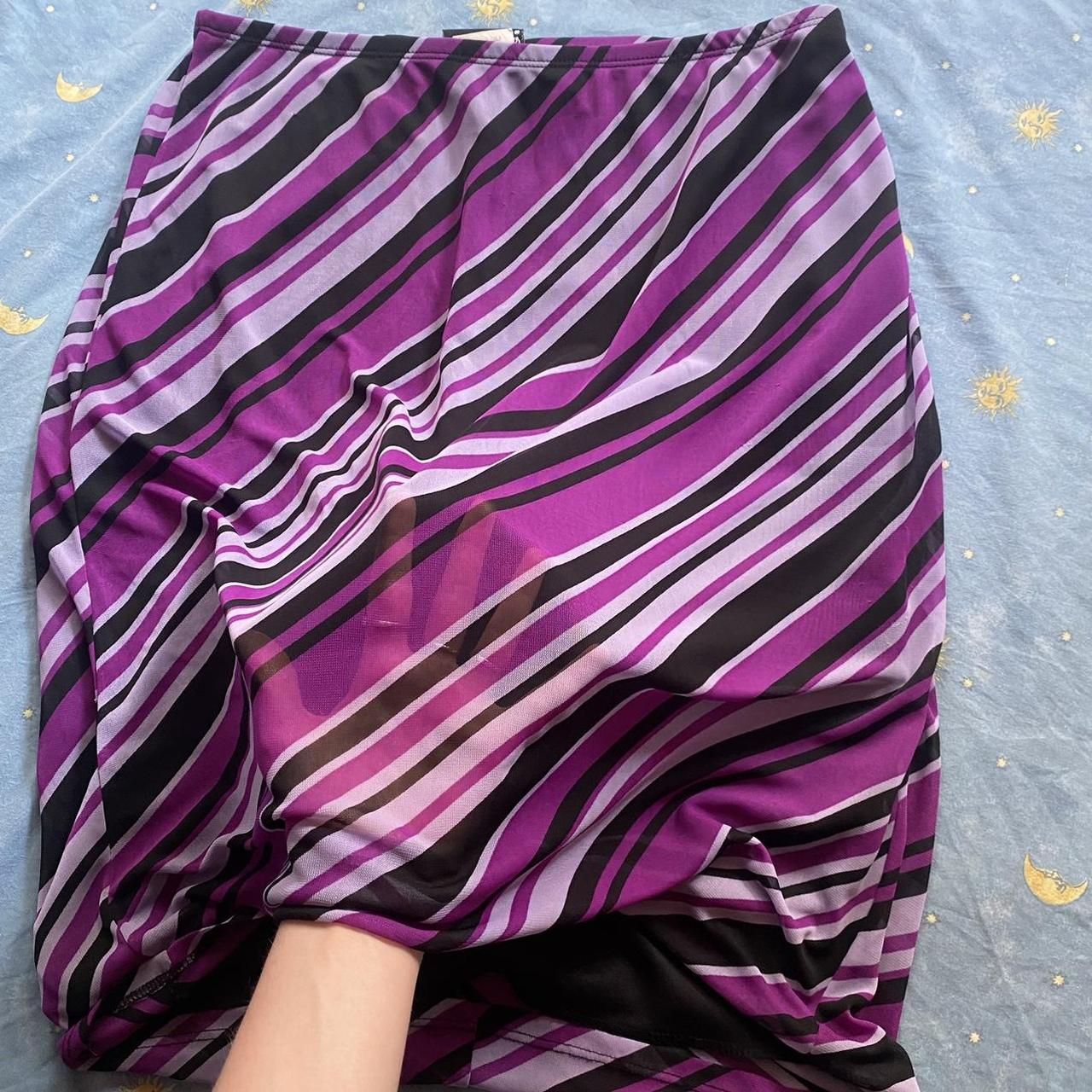 Fashion Baby Women's Purple and Black Skirt (4)