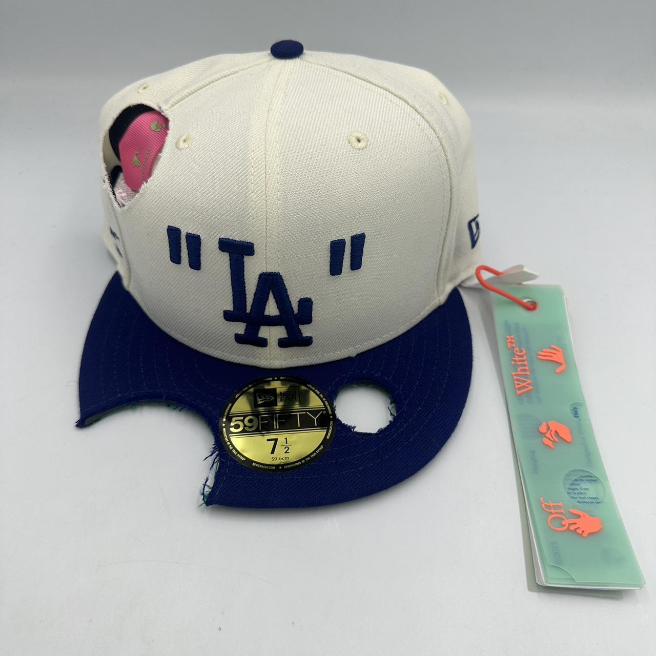 100% Authentic OFF-WHITE New Era LA Dodgers Fitted... - Depop