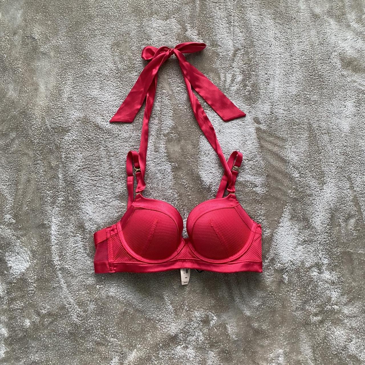 NWT Victoria's Secret Red Very Sexy Padded Demi Tie - Depop