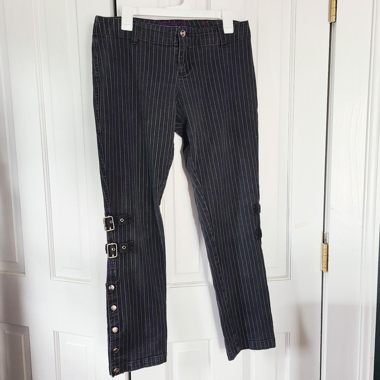 ☆ Purple Pinstripe Hardware Pants • brand: Tripp... - Depop