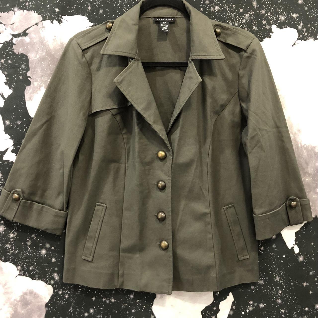 cute army green jacket